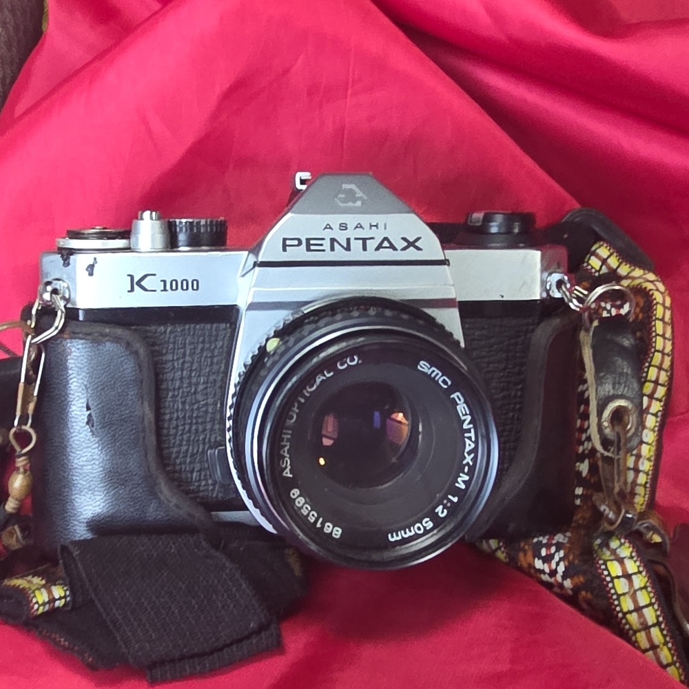 Pentax K1000 Black and Silver Camera